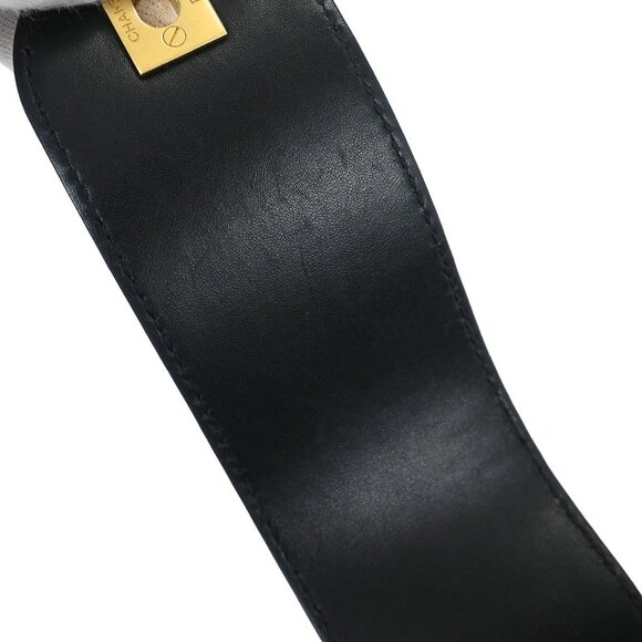 Chanel Navy Straw Chain Tote Handbag 115859 - Picture 7 of 10